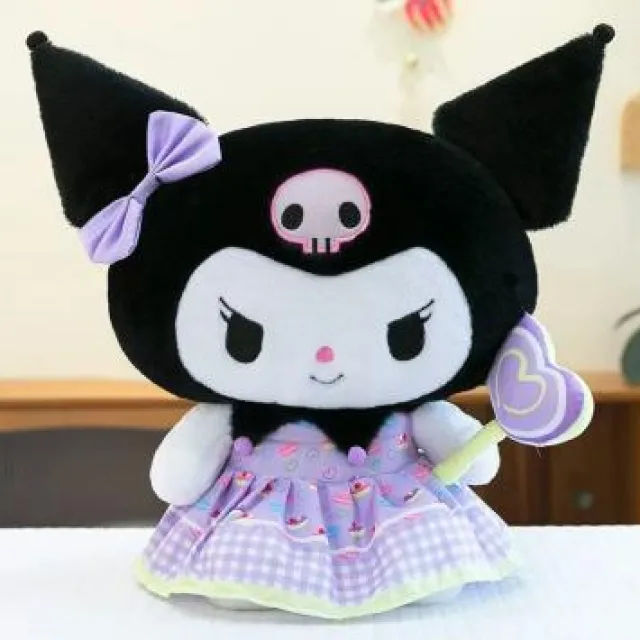 Kuromi con varita mágica · Peluche · 30 cm
