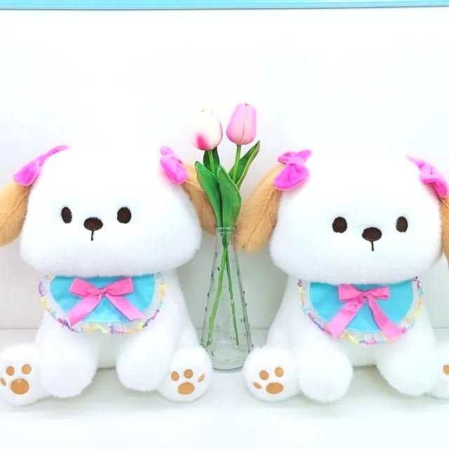 Cachorrinho Ou Diao com laço · Pelúcia · 30 cm
