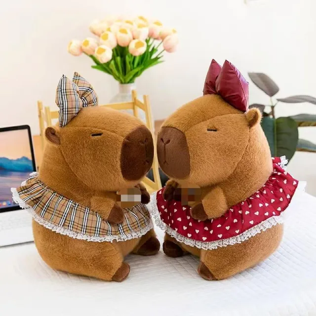Capivara de praia · Pelúcia · 30 cm