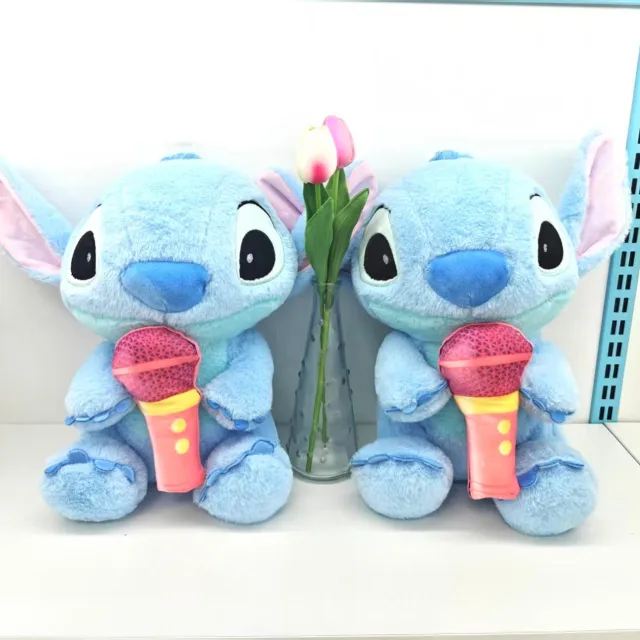 Stitch with a microphone · Plush toy · 30 cm