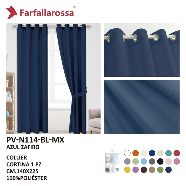 Farfallarossa 全多丽纱帘 PV-N114 宝蓝色