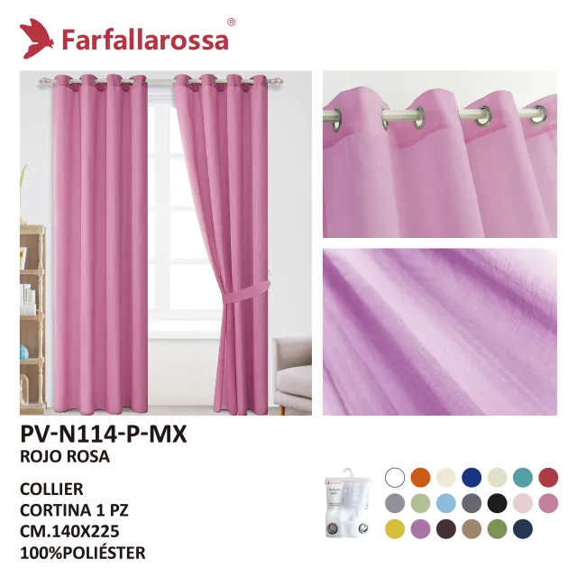 Farfallarossa 全多丽纱帘 PV-N114 玫红色