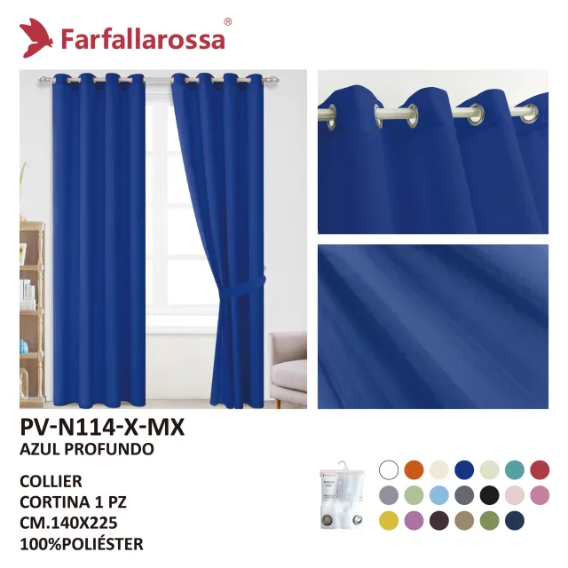 Farfallarossa 全多丽纱帘 PV-N114 深蓝色