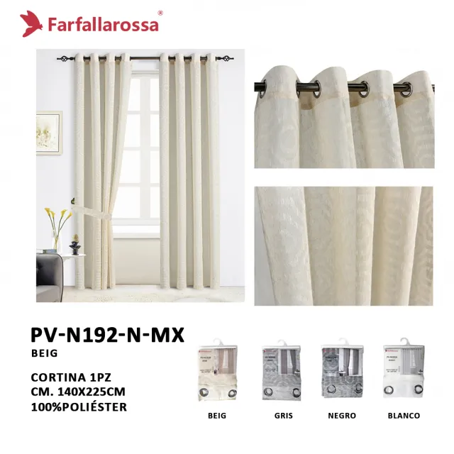 Farfallarossa 台湾色织纱帘 PV-N192 米色
