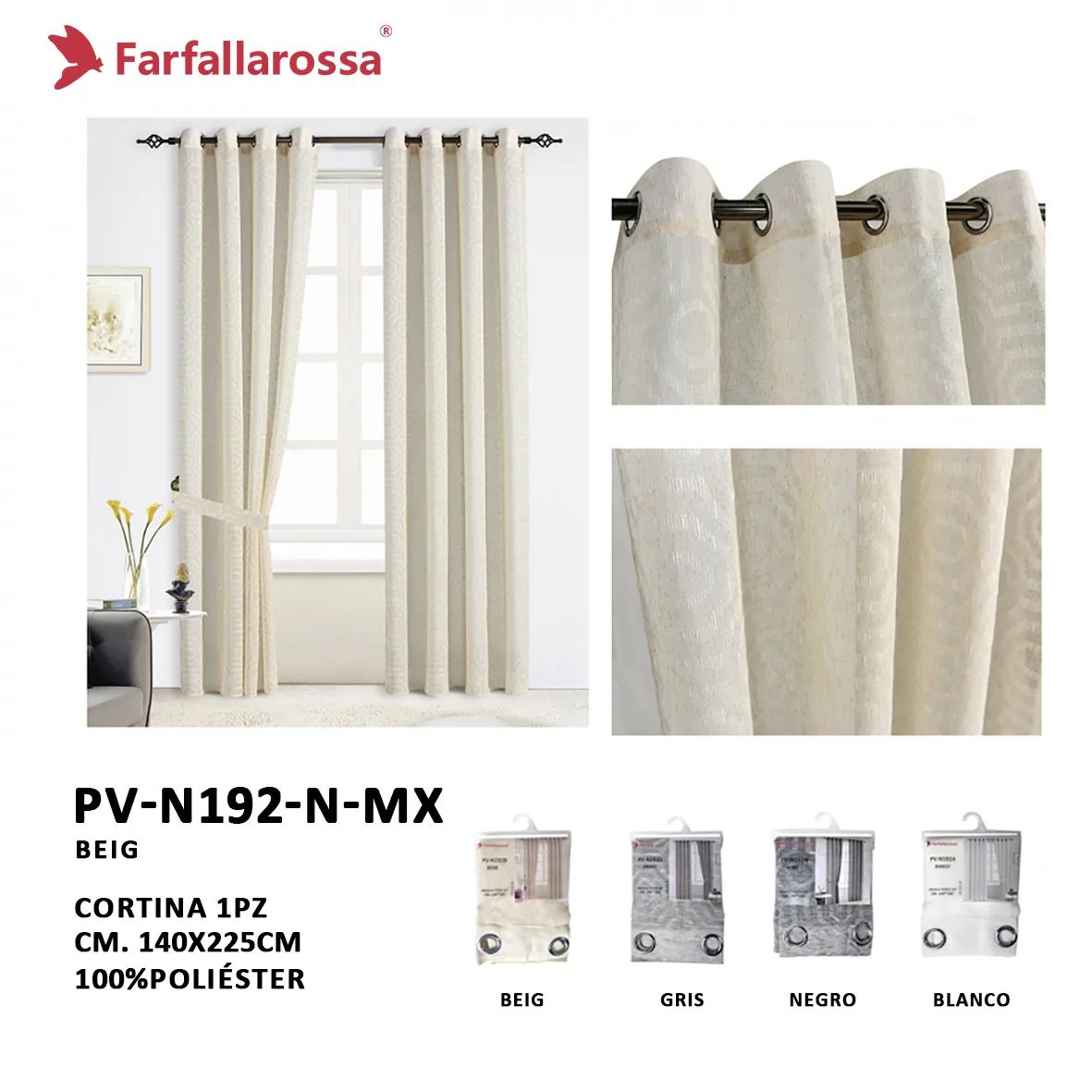 cortina de voal tingida no fio
