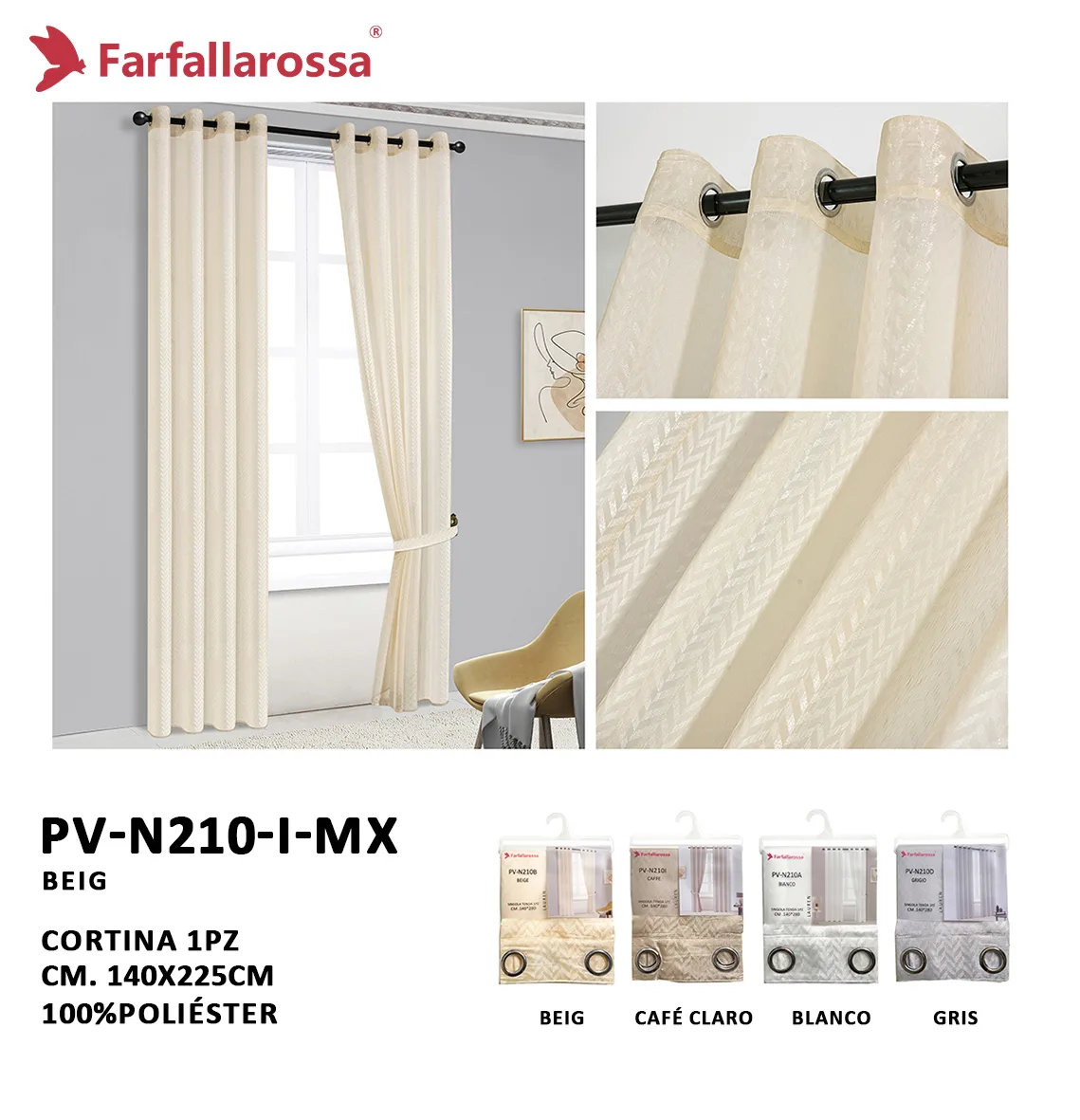 cortina de voal jacquard com estampa em folha dourada