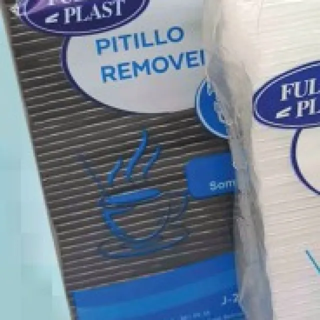 FULL PLAST Pitillo removedor de café 13 cm Negro